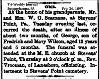 Wilson, George (Funeral Notice)